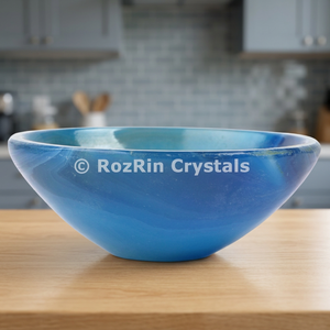 โถแกะสลักลายหินอาเกตบลูออนิกซ์สำหรับตกแต่งบ้าน - Product Image 2