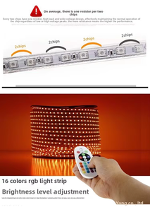 Tira de Luces LED RGB 110-220V 5050 60 LEDs/m IP65 Impermeable para Exteriores, Cambio de Color, Flexible, Sin Controlador, para Jardín - Product Image 3