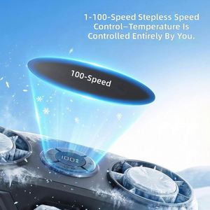 12000Mah 100-Speed Dual <b>Head</b> Waist Clip <b>Fan</b>, Wearable Rechargeable Power Bank <b>Fan</b> for Phone Charging, Home Outdoor Work Sports - Product Image 4