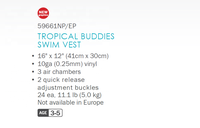 Gilet de natation gonflable pour enfants Trans Intex 59661 Tropical Buddies