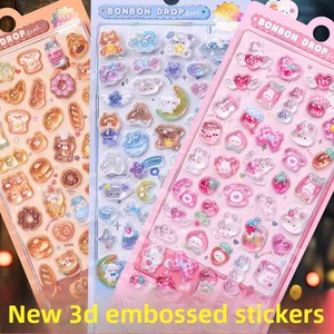 Adesivi Tridimensionali a Cartone Animato, <span class=keywords><strong>Animali</strong></span> Carini, Vivaci e Creativi in PVC, Divertenti Adesivi 3D Trasparenti per Ragazze - Product Image 3