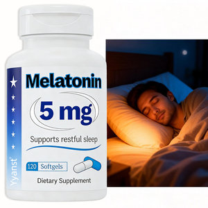 Capsules de Sommeil OEM/ODM en Gélules Molles pour un Endormissement Plus Rapide et un Sommeil Réparateur, Mélatonine Certifiée pour Adultes, Faible Teneur en Sucre et en Glucides - Product Image 1