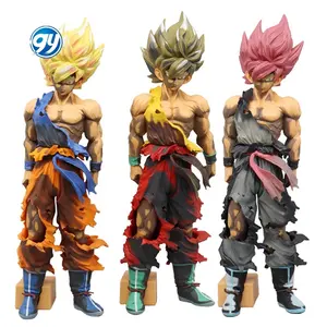 Figuras de accion coleccion 33CM büyük çizgi roman renk savaş hasarlı süper saiyadoll anime figürü Dragoned bir top z oyuncaklar