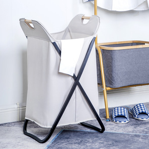 Collapsible <b>Laundry</b> Basket Oxford Cloth Rectangle Foldable <b>Standing</b> Type Bathroom Clothing Organizer - Product Image 1