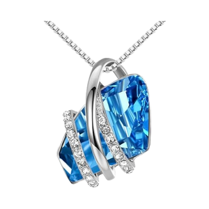 Leaael 18K Hoa Hồng Vàng Bạc 18 "+ 2" Liên Kết Chuỗi Vòng Cổ Dễ Thương Những Người Yêu Thích Mô Hình Birthstone Pha Lê Zircon Chính Mong Muốn Mặt Dây Chuyền - Product Image 1