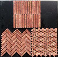 Usine en gros chevrons travertin Rosa marbre mosaïque carrelage dosserets cuisine et salle de bain pour la décoration de la maison