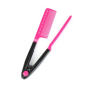 Peigne magique en V en plastique pour Salon de <span class=keywords><strong>coiffure</strong></span> professionnel, lisseur résistant à la chaleur - Product Image 4