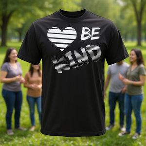 En un mundo donde puedes ser cualquier cosa, sé amable: camiseta promocional de la bondad - Product Image 3