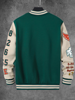 Blousons de baseball et sweats à capuche personnalisés en polaire chauffante avec motif lettres et logo frontal fin, vente en gros d'usine, pour hommes et femmes, décontractés, 100% coton