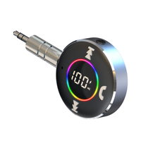 Récepteur FM Bluetooth 5.3 25H, 2 téléphones, son sans perte, AUX, appel mains libres, assistant vocal, lecture de disque U, affichage de la tension, BR12