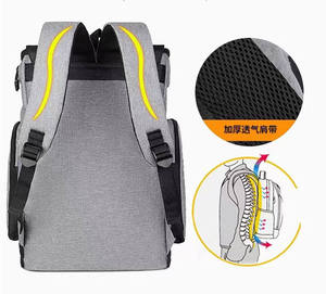 Ba lô học sinh cỡ lớn <span class=keywords><strong>unisex</strong></span>, chống nước, thời trang, có khóa kéo - Mua ba lô thời trang, phong cách - Product Image 6