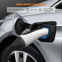 Nouveau chargeur EV portable 32A 7KW CEE avec adaptateur Schuko, étanche IP67, écran LCD, pistolet de charge / Wi-Fi intégré
