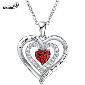 Vente flash Pendentif en zircon cubique étincelant Amour éternel Collier <span class=keywords><strong>pour</strong></span> maman Cadeau <span class=keywords><strong>pour</strong></span> la fête des mères Saint-Valentin - Product Image 4