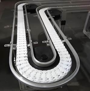 चौड़ाई 60 मिमी एस प्रकार प्लास्टिक लचीला चेन कन्वेयर पेय औद्योगिक के लिए - Product Image 4