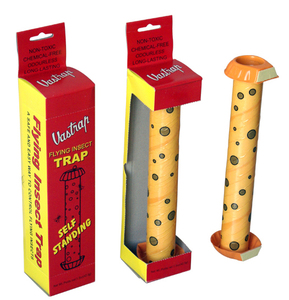 Niet-toxische, effectieve tuinbouw vliegenvanger met lijm, staande buitenval voor vliegende insecten, kleverige vliegenvanger van papier. - Product Image 2