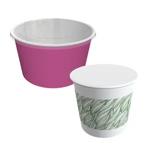Eco Friend New Design Disposable Custom Logo Printed, 16oz Double Wall White Hot Coffer Paper Buckets With Lid And Sleeves/