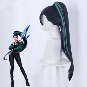 Peluca de Cosplay de Kai'sa de Ainizi, Nueva, la Mejor, Estilo <span class=keywords><strong>KDA</strong></span> All Out, para Chicas de League of Legends - Product Image 3