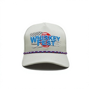Casquette de camionneur blanche à 6 panneaux perforée avec broderie personnalisée pour toutes les saisons, vêtement décontracté de haute qualité, fabriqué au Vietnam - Product Image 1