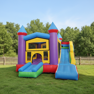 Castillo Inflable de PVC Comercial Premium <span class=keywords><strong>para</strong></span> Fiestas y <span class=keywords><strong>Eventos</strong></span>, Castillo de Brinco al Aire Libre <span class=keywords><strong>con</strong></span> Soplador - Product Image 1