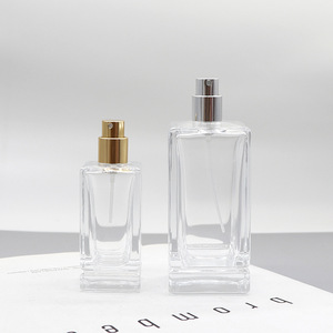 Flacon de parfum rechargeable en verre carré de 30 ml, flacon cosmétique vide pour femmes, flacon cosmétique carré, vente en gros - Product Image 4