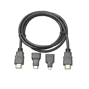 מחיר נמוך מספיק במלאי 3 ב 1 מהירות גבוהה hdmi כבל מתאם mini עבור PC טלוויזיה PS ב 7/8/ 10