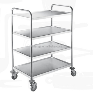 عربة تجارية 3 طبقات من الفولاذ المقاوم للصدأ عربة عتيقة التصميم عربة قابلة للطي كهربائية الصنع - Product Image 6