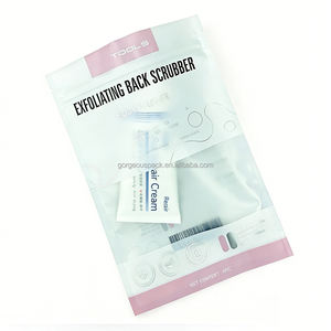 Sachets Doypack Personnalisés en Plastique Transparent Argenté avec Fermeture Zip, Qualité Alimentaire, 100g 200g 500g, pour Emballage de Gommage Corporel SPA et Soins Personnels - Product Image 5