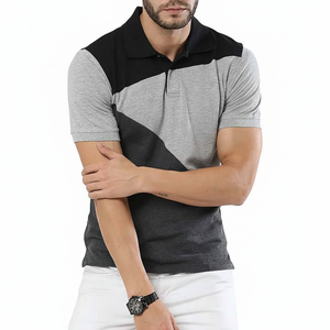 Camiseta Polo con cuello de logotipo personalizado de calidad superior, camisetas Polo de nailon Spandex, camisetas Polo lisas para hombre - Product Image 1