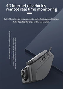 Mini caméra de tableau de bord 4G cachée, 2 caméras, vidéo en temps réel, double caméra HD1080P, DVR de <span class=keywords><strong>voiture</strong></span> JX19 pour voitures commerciales - Product Image 4