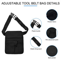 Pochette de rangement de style sac de taille avec ceinture à outils pour serveurs de restaurant: Design unisexe