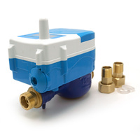 Compteur d'eau intelligent sans fil électronique NB-IOT LoRa LoRaWAN à lecture à distance et vanne contrôlée en plastique