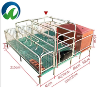 Équipement d'élevage porcin : Cages pour truies, caisses de mise bas, caisses d'élevage/d'allaitement avec mangeoires pour l'élevage de porcs