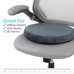 Kingworth 시트 냉각 자동차 회전 360 도 원형 회전 엉덩이 스트랩 젤 회전 시트 쿠션 자동차 의자 - Product Image 4