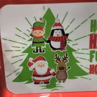 Plateau rectangle en mélamine avec poignée, sachets personnalisés en mélamine, vente en gros, lavable au lave-vaisselle, pour noël, fourniture d'usine,