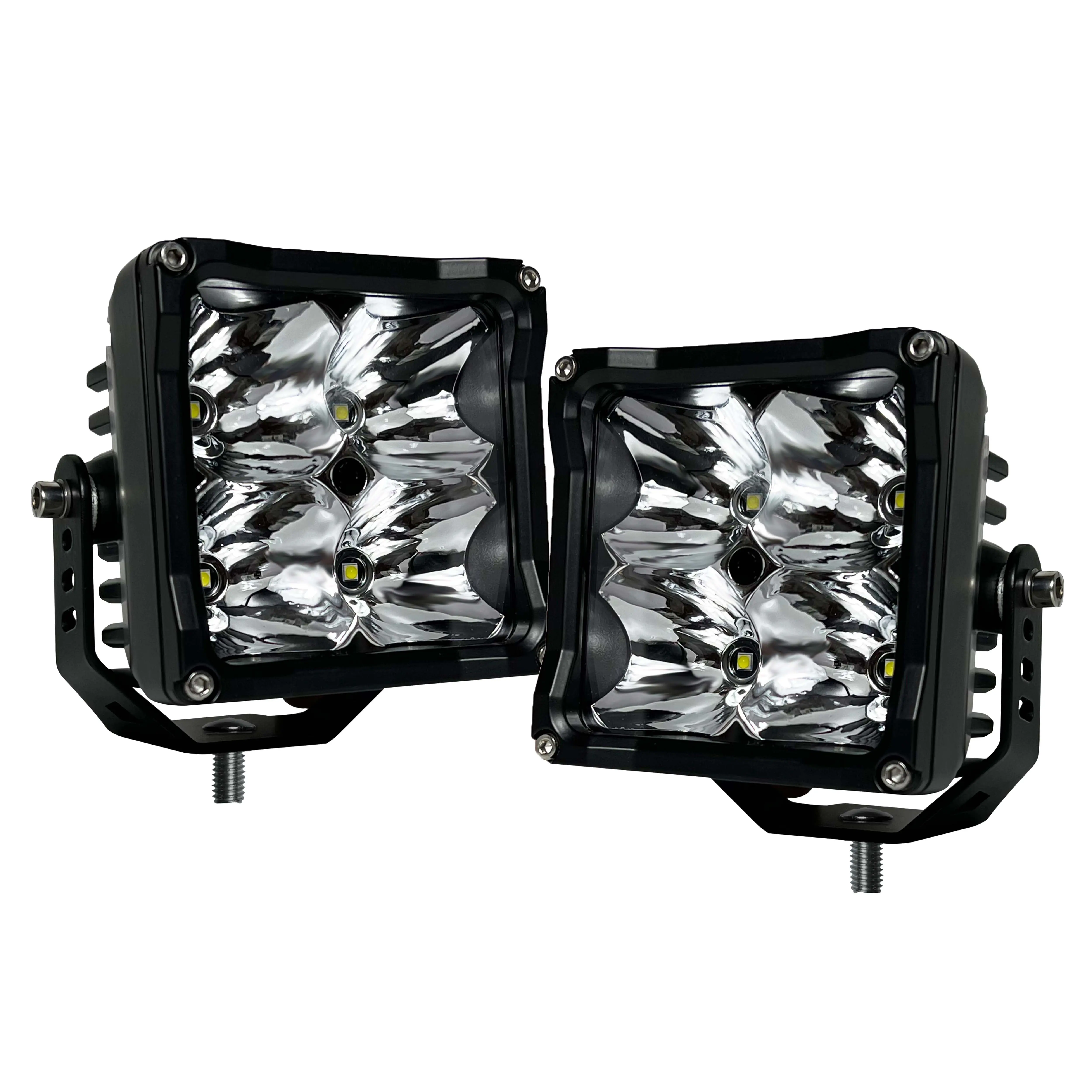 N2 Nâng cấp hình chữ nhật LED lái xe tại chỗ làm việc ánh sáng phù hợp cho offroad xe/SUV/Xe Tải/thuyền, Off Road đèn sương mù