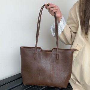 Women's Tote Bag Brown Large Capacity Zippered Pocket Shoulder Bag For Work And Commuting Everyday Use - Product Image 2
