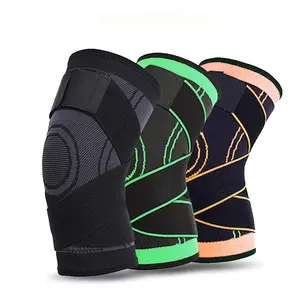 Sports Kneepad Men Pressurized Elastic Knee Pads Support Fitness Gear Basketball Volleyball Brace Protector