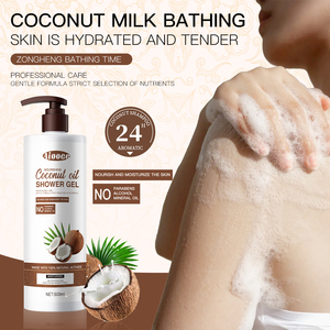 <span class=keywords><strong>Gel</strong></span> <span class=keywords><strong>douche</strong></span> naturel à la noix de coco Aiooce 500 ml, infusé aux herbes, blanchissant, hydratant, crème de bain pour le corps - Product Image 1
