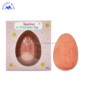 Œufs <span class=keywords><strong>de</strong></span> Pâques personnalisés en gros décorés <span class=keywords><strong>de</strong></span> paillettes, bonbons <span class=keywords><strong>de</strong></span> Pâques, <span class=keywords><strong>chocolat</strong></span> solide 12 mois, cacao pour Pâques 2025 - Product Image 1