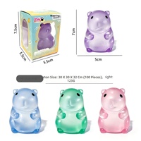 Jouet en peluche anti-stress Playgoro Capybara, jouet à presser à rebond lent, jouet anti-stress en forme de bonbon au malt