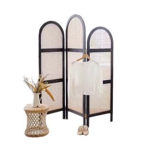 Dishi hiện đại japandi rắn gỗ mây gấp phòng <span class=keywords><strong>Divider</strong></span> <span class=keywords><strong>3</strong></span> phân vùng đồ nội thất trong nhà cho phòng khách phòng tắm trường học giặt ủi - Product Image 2