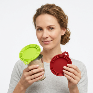 Reusable 3 in 1 Durable Silicone Pet <b>Food</b> Can Cover Lids Leak Proof <b>Storage</b> <b>Container</b> for <b>Cat</b> and Dog - Product Image 6