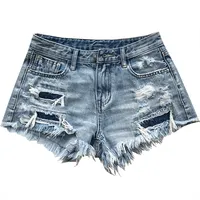 Sexy High Waist Denim Shorts for Women, Ripped Jeans Shorts