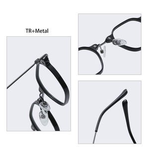 Gafas poligonales con luz azul para juegos de ordenador, lentes ópticas con montura, a la moda, venta al por mayor de fábrica - Product Image 5