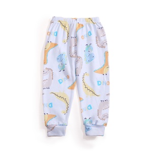 Pantalones casuales de algodón con estampado de dibujos animados originales directos de fábrica, Calzoncillos largos rectos, mallas cálidas para niños y niñas, Exportación al por mayor - Product Image 1