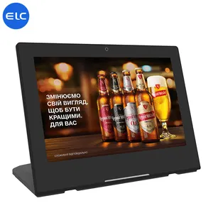 WL1038T 2024  Desktop L shape RK3568 android touch screen option NFC POE tablet for restaurant menu ordering