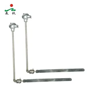 K Type Right Angle Elbow Assembly Salt Bath Furnace Thermocouple with Silicon Carbide Tubes