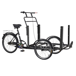DomeRide Vélo à <span class=keywords><strong>3</strong></span> <span class=keywords><strong>roues</strong></span> professionnel personnalisé pour adultes avec cadre en acier et freins à disque, chariot de nourriture/collations, conception inversée - Product Image 2