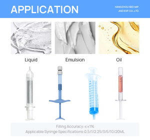 High Accuracy Semi <strong>Automatic</strong> Pre Filled Plastic Gel Oil Filler Syringe Filling <strong>Machine</strong> - Product Image 2