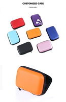 Boîte de rangement EVA personnalisable fermeture à glissière protection petit organisateur technique étui de voyage Portable pour câbles USB pièces de caméra